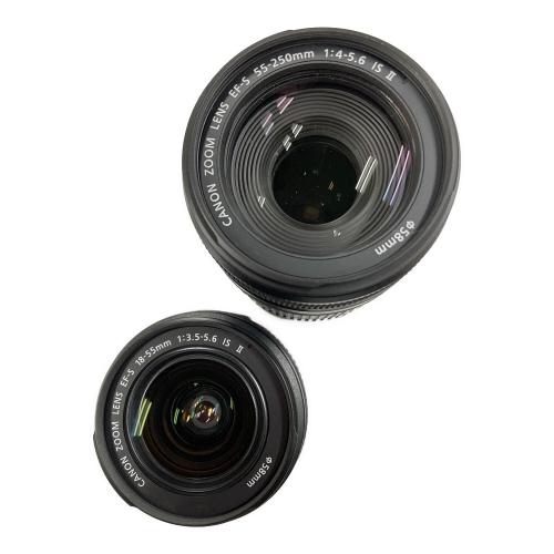 CANON (キヤノン) デジタル一眼レフカメラ EOS Kiss X5 DS126311 レンズ：EF-S 55-250mm 1:4-5.6 IS Ⅱ φ58mm / EF-S 18-55mm 1:3.5-5.6 IS Ⅱ φ58