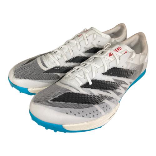 adidas (アディダス) スパイクシューズ メンズ SIZE 27.5cm ホワイト×ブルー Adizero Ambition（アディゼロアンビション） IE2768