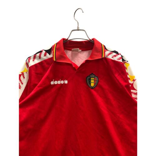 DIADORA (ディアドラ) サッカーユニフォーム メンズ レッド URBSFA KBVB