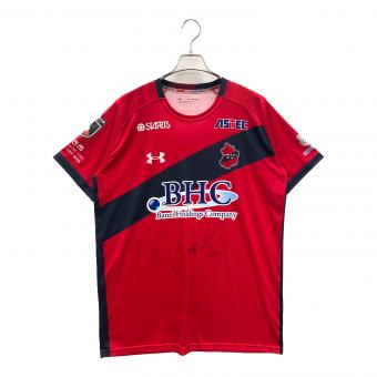 UNDER ARMOUR (アンダーアーマー) サッカーユニフォーム いわきFC メンズ SIZE XXL レッド×ネイビー サイン入り 13番