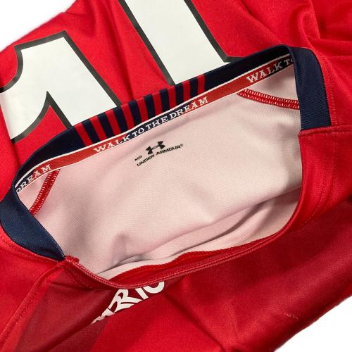 UNDER ARMOUR (アンダーアーマー) サッカーユニフォーム SIZE MD レッド いわきFC 加瀬 直輝 15