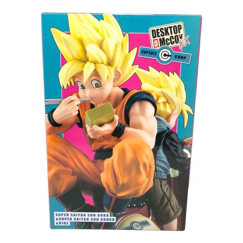 Megahouse(メガハウス) ドラゴンボールZ スーパーサイヤ人孫悟空＆スーパーサイヤ人孫悟飯＆バイク フィギュア ドラゴンボール デスクトップリアルマッコイEX