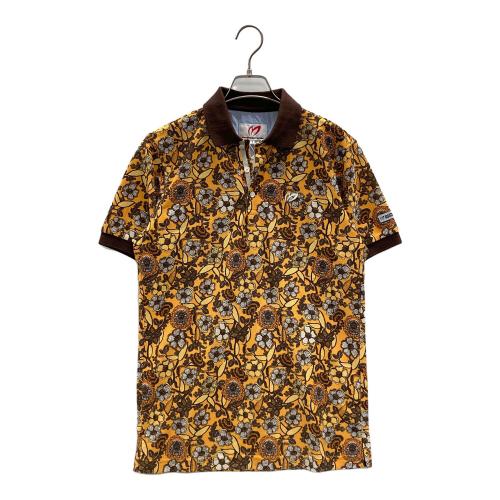 MASTER BUNNY EDITION (マスターバニーエディション) ゴルフポロシャツ メンズ SIZE 4 イエロー 花柄 158-6260605