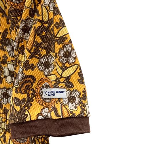 MASTER BUNNY EDITION (マスターバニーエディション) ゴルフポロシャツ メンズ SIZE 4 イエロー 花柄 158-6260605