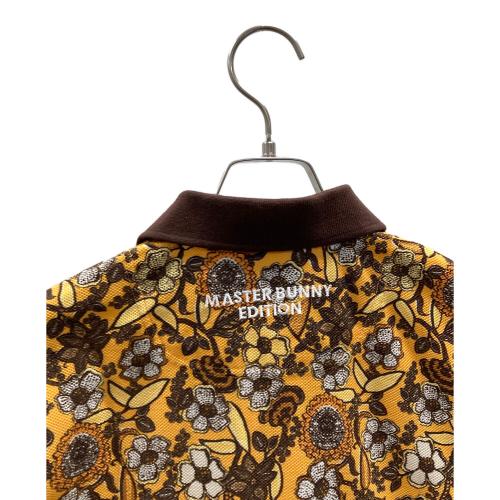 MASTER BUNNY EDITION (マスターバニーエディション) ゴルフポロシャツ メンズ SIZE 4 イエロー 花柄 158-6260605
