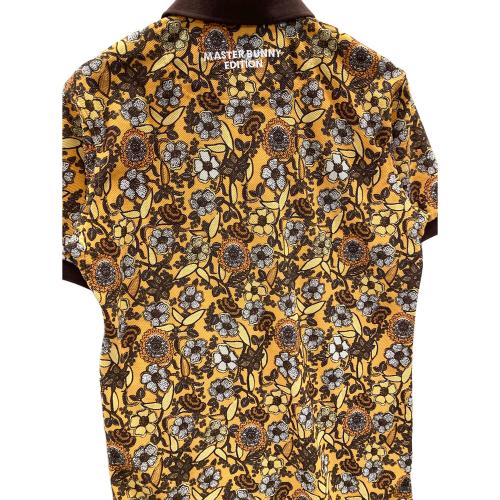 MASTER BUNNY EDITION (マスターバニーエディション) ゴルフポロシャツ メンズ SIZE 4 イエロー 花柄 158-6260605