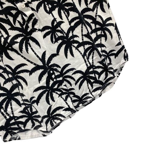 PEARLY GATES (パーリーゲイツ) ゴルフポロシャツ メンズ SIZE 6 ホワイト×ブラック 総柄 053-6160517