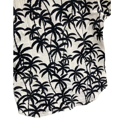 PEARLY GATES (パーリーゲイツ) ゴルフポロシャツ メンズ SIZE 6 ホワイト×ブラック 総柄 053-6160517