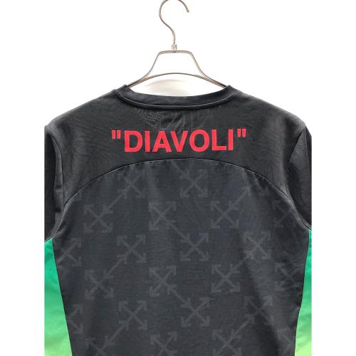 PUMA (プーマ) サッカーユニフォーム メンズ SIZE XXL ブラック 24-25 ACミラン×Off-White 4th プレマッチ ジャージー OFFWHITE(オフホワイト)