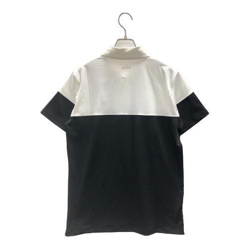 SKINS (スキンズ) ゴルフウェア ポロシャツ 184-21345-019 M ホワイト×ブラック