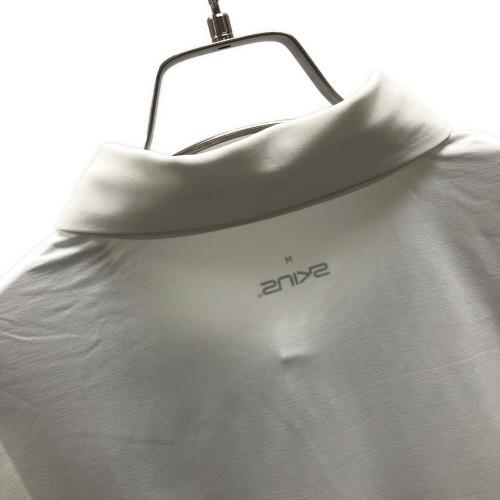 SKINS (スキンズ) ゴルフウェア ポロシャツ 184-21345-019 M ホワイト×ブラック