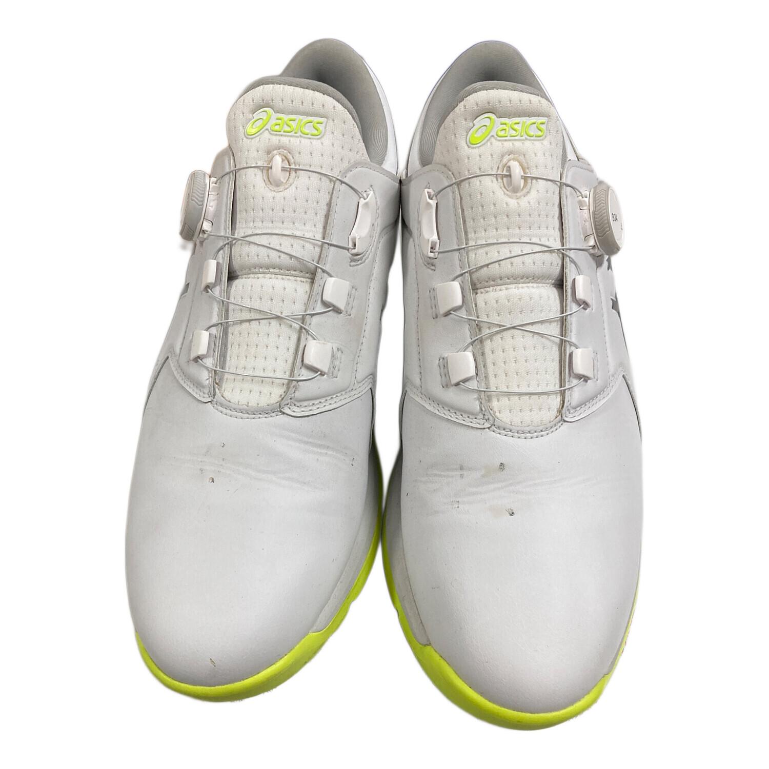 ASICS ゴルフシューズ ホワイト/イエロー ASICS ゴルフシューズ ホワイト/イエロー asics (アシックス