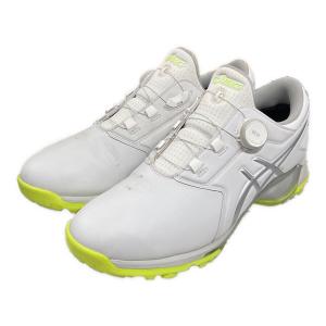 asics (アシックス) ゴルフシューズ メンズ SIZE 28㎝ ホワイト×イエロー 1111A229
