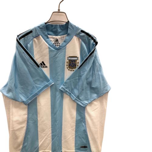 adidas (アディダス) サッカーユニフォーム 2002ワールドカップ アルゼンチン代表 SIZE 2XO ブルー×ホワイト