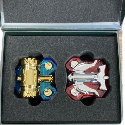 BANDAI（バンダイ） DXハンマーレイズバックル（ゴールドメッキver） DXアローレイズバックル（シルバーメッキver） レイズバックル スペシャルBOX 仮面ライダーギーツ チョコキャンペーン