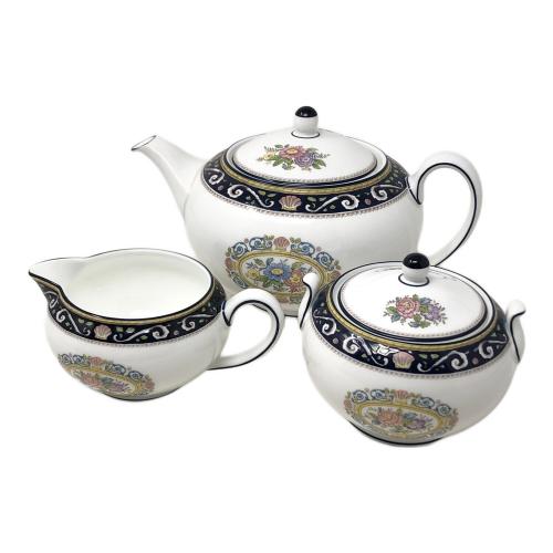 Wedgwood (ウェッジウッド) 洋食器 ティーポット＆クリーマー＆シュガーポット 3点セット RUNNYMEDE