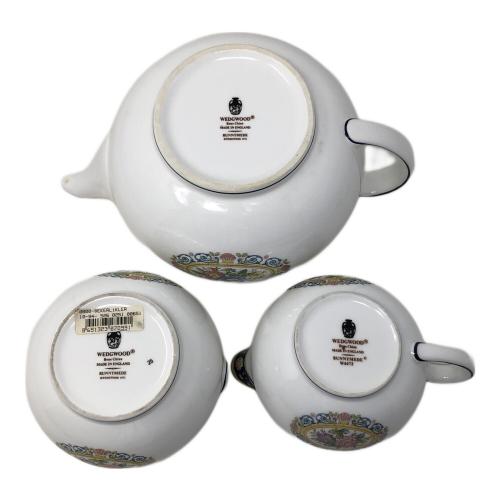 Wedgwood (ウェッジウッド) 洋食器 ティーポット＆クリーマー＆シュガーポット 3点セット RUNNYMEDE