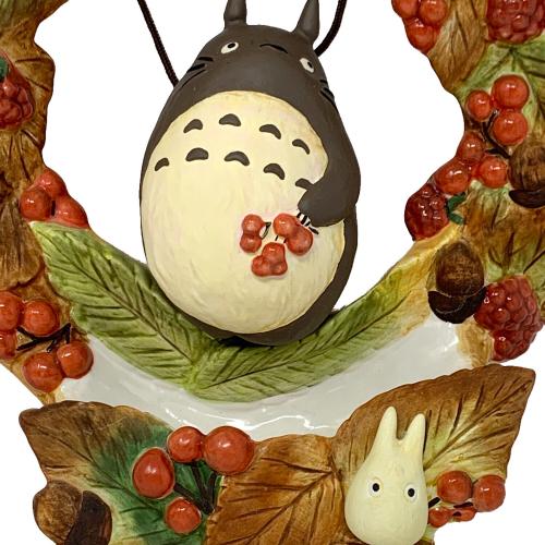 となりのトトロ (トナリノトトロ) 秋の収穫 花受け 陶器リース