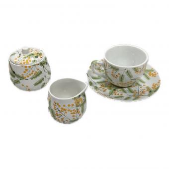 PINK HOUSE (ピンクハウス) カップ&ソーサー・シュガーポット・ミルクピッチャー ミモザ柄