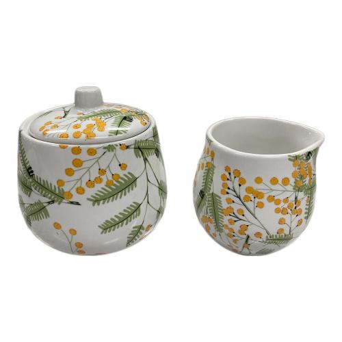 PINK HOUSE (ピンクハウス) カップ&ソーサー・シュガーポット・ミルクピッチャー ミモザ柄