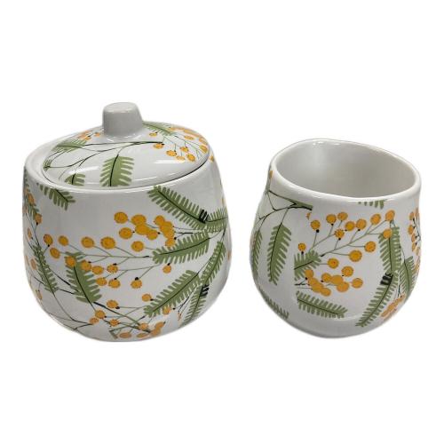 PINK HOUSE (ピンクハウス) カップ&ソーサー・シュガーポット・ミルクピッチャー ミモザ柄