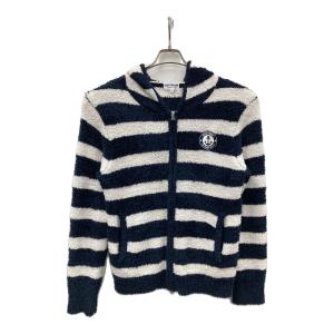 JACK BUNNY (ジャックバニー) ジップパーカー ゴルフウェア(トップス) メンズ SIZE 5 ホワイト×ネイビー ボーダー柄 262-6172320