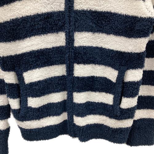 JACK BUNNY (ジャックバニー) ジップパーカー ゴルフウェア(トップス) メンズ SIZE 5 ホワイト×ネイビー ボーダー柄 262-6172320