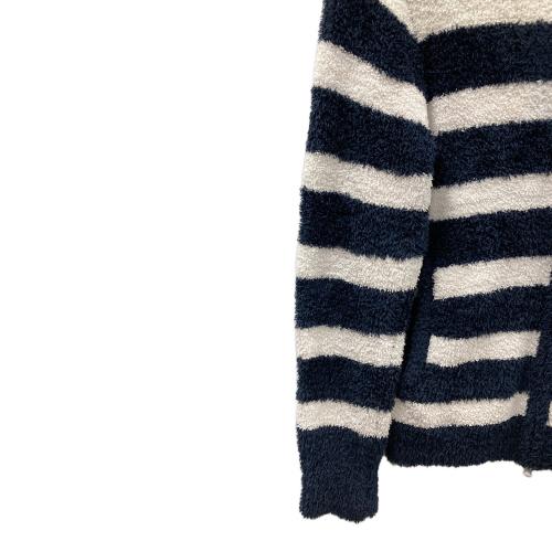 JACK BUNNY (ジャックバニー) ジップパーカー ゴルフウェア(トップス) メンズ SIZE 5 ホワイト×ネイビー ボーダー柄 262-6172320