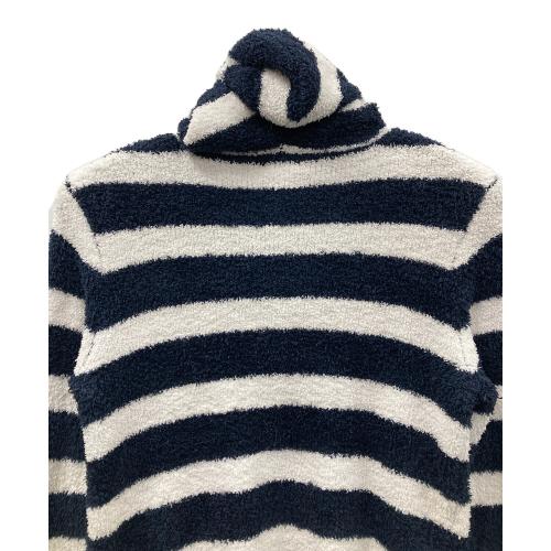 JACK BUNNY (ジャックバニー) ジップパーカー ゴルフウェア(トップス) メンズ SIZE 5 ホワイト×ネイビー ボーダー柄 262-6172320