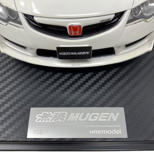 one-model（ワンモデル） 1/18 ホンダ シビック タイプR MUGEN Late Ver (ホワイト) CIVIC FD2 モデルカー