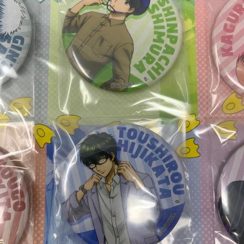 SUNRISE（サンライズ） 銀魂 メガネ描き下ろし JINSコラボ 缶バッジ6種セット キャラクターグッズ