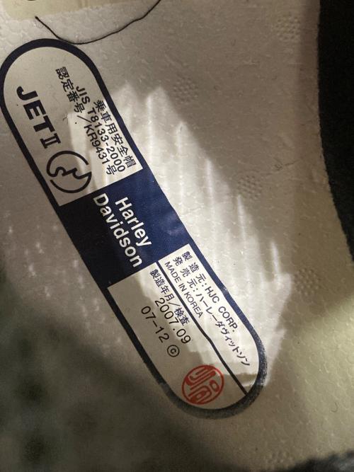 HARLEY-DAVIDSON (ハーレーダビッドソン) バイク用ヘルメット 2007年製 純正 SIZE M PSCマーク(バイク用ヘルメット)有
