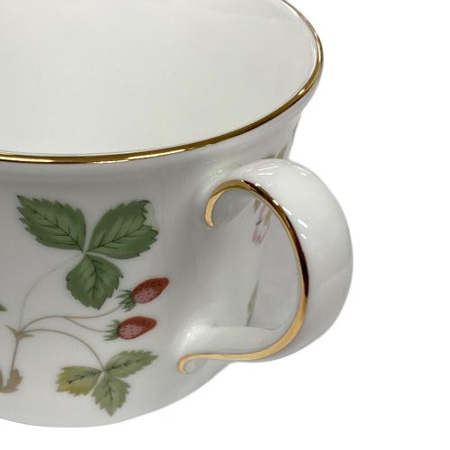Wedgwood (ウェッジウッド) カップ&ソーサー ワイルドストロベリー ボーンチャイナ 2Pセット