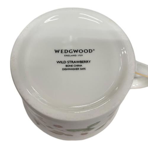 Wedgwood (ウェッジウッド) カップ&ソーサー ワイルドストロベリー ボーンチャイナ 2Pセット