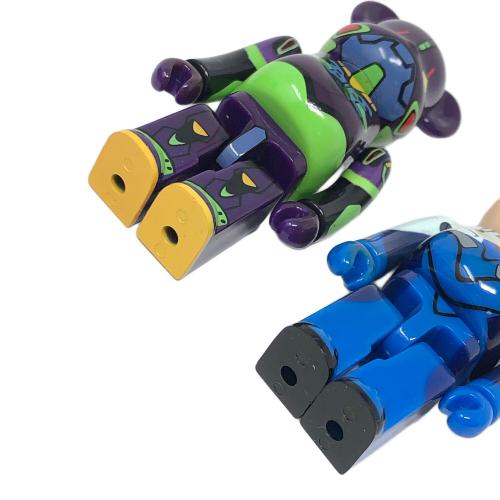 MEDICOM TOY(メディコムトイ) エヴァンゲリヲン新劇場版 序 EVA初号機(ナイトカラー版)＆碇シンジ BEAR BRICK (ベアブリック) キャラクターグッズ