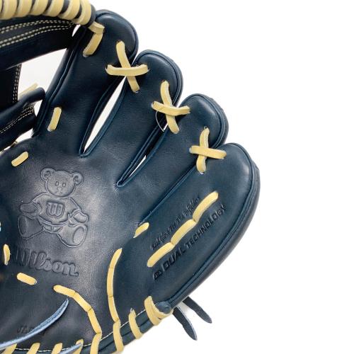 Wilson (ウィルソン) グローブ WBW103645 Wilson Staff DUAL（ウイルソン スタッフ デュアル） ムーキー・ベッツモデル 内野手用（86型） ネイビー