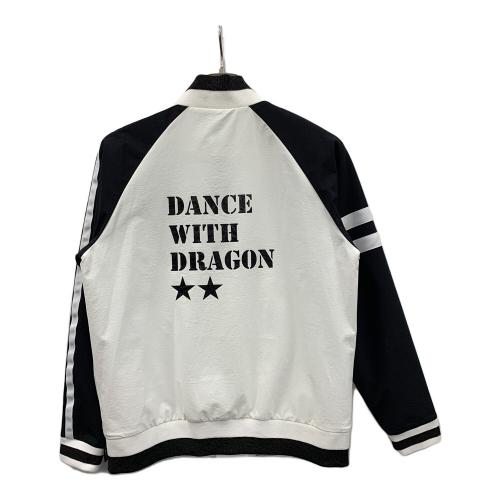 Dance with Dragon (ダンスウィズドラゴン) ゴルフウェア(ジャケット) D2-372155 レディース SIZE 2 ブラック×ホワイト