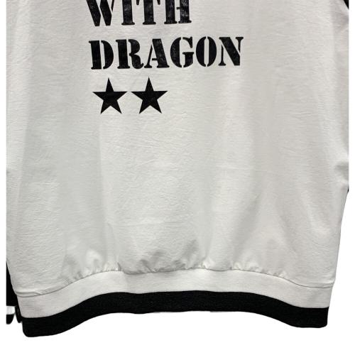 Dance with Dragon (ダンスウィズドラゴン) ゴルフウェア(ジャケット) D2-372155 レディース SIZE 2 ブラック×ホワイト