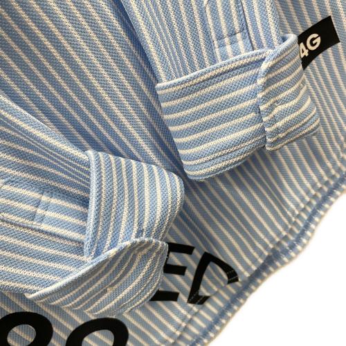 PEARLY GATES (パーリーゲイツ) ゴルフウェア(トップス) レディース SIZE M スカイブルー ストライプ