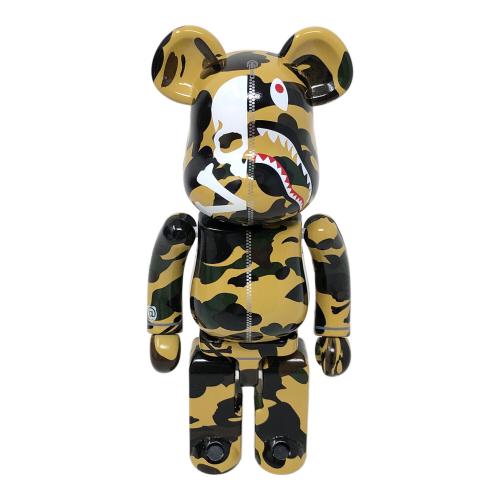 BANDAI×MEDICOM TOY×A BATHING APE(バンダイ×メディコムトイ×ベイシングエイプ) 超合金 BE@RBRICK(ベアブリック) MASTERMIND VS BAPE(R)YELLOW フィギュア