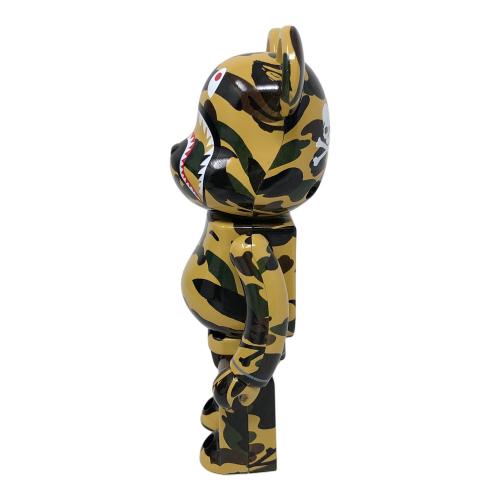 BANDAI×MEDICOM TOY×A BATHING APE(バンダイ×メディコムトイ×ベイシングエイプ) 超合金 BE@RBRICK(ベアブリック) MASTERMIND VS BAPE(R)YELLOW フィギュア