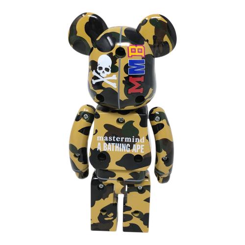 BANDAI×MEDICOM TOY×A BATHING APE(バンダイ×メディコムトイ×ベイシングエイプ) 超合金 BE@RBRICK(ベアブリック) MASTERMIND VS BAPE(R)YELLOW フィギュア