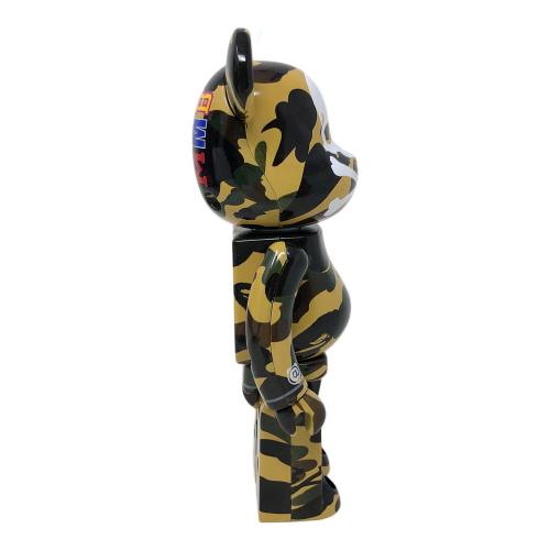 BANDAI×MEDICOM TOY×A BATHING APE(バンダイ×メディコムトイ×ベイシングエイプ) 超合金 BE@RBRICK(ベアブリック) MASTERMIND VS BAPE(R)YELLOW フィギュア