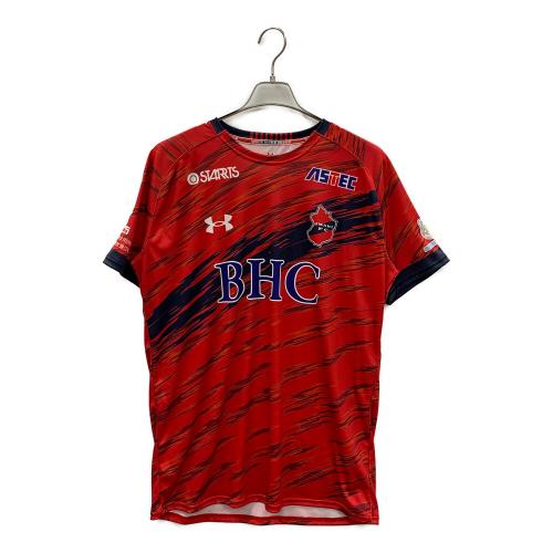 UNDER ARMOUR（アンダーアーマー） いわきFC サッカーユニフォーム メンズ SIZE XL レッド