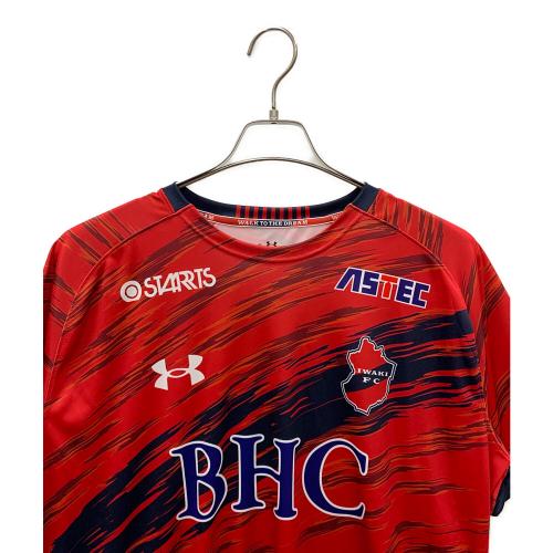 UNDER ARMOUR（アンダーアーマー） いわきFC サッカーユニフォーム メンズ SIZE XL レッド
