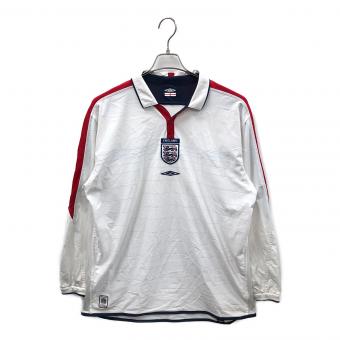 UMBRO (アンブロ) サッカーユニフォーム イングランド代表 00s リバーシブル ロングスリーブ メンズ SIZE XL ホワイト
