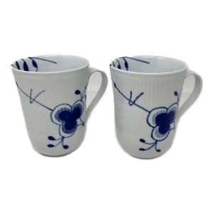 ROYAL COPENHAGEN (ロイヤル・コペンハーゲン) カップ ブルーフルーテッド メガ マグ ペア 360ml