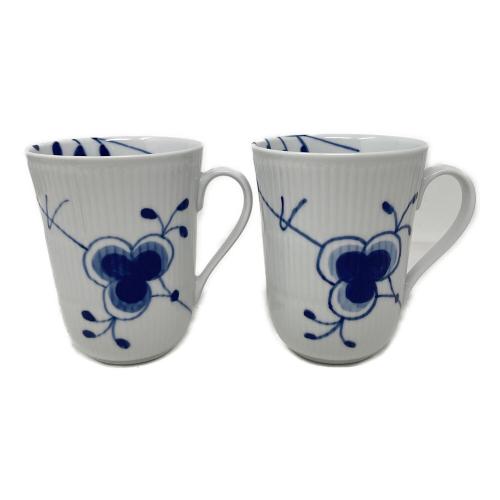 ROYAL COPENHAGEN (ロイヤル・コペンハーゲン) カップ ブルーフルーテッド メガ マグ ペア 360ml