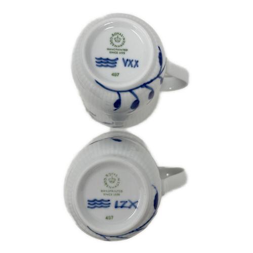 ROYAL COPENHAGEN (ロイヤル・コペンハーゲン) カップ ブルーフルーテッド メガ マグ ペア 360ml