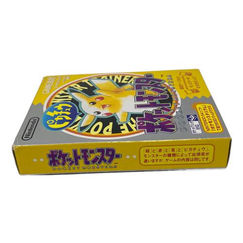 Nintendo (ニンテンドー) GAMEBOY（ゲームボーイ） ポケットモンスター ピカチュウ ゲームボーイ用ソフト